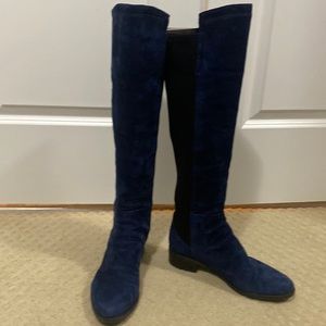 Vince Camuto blue suede boots
